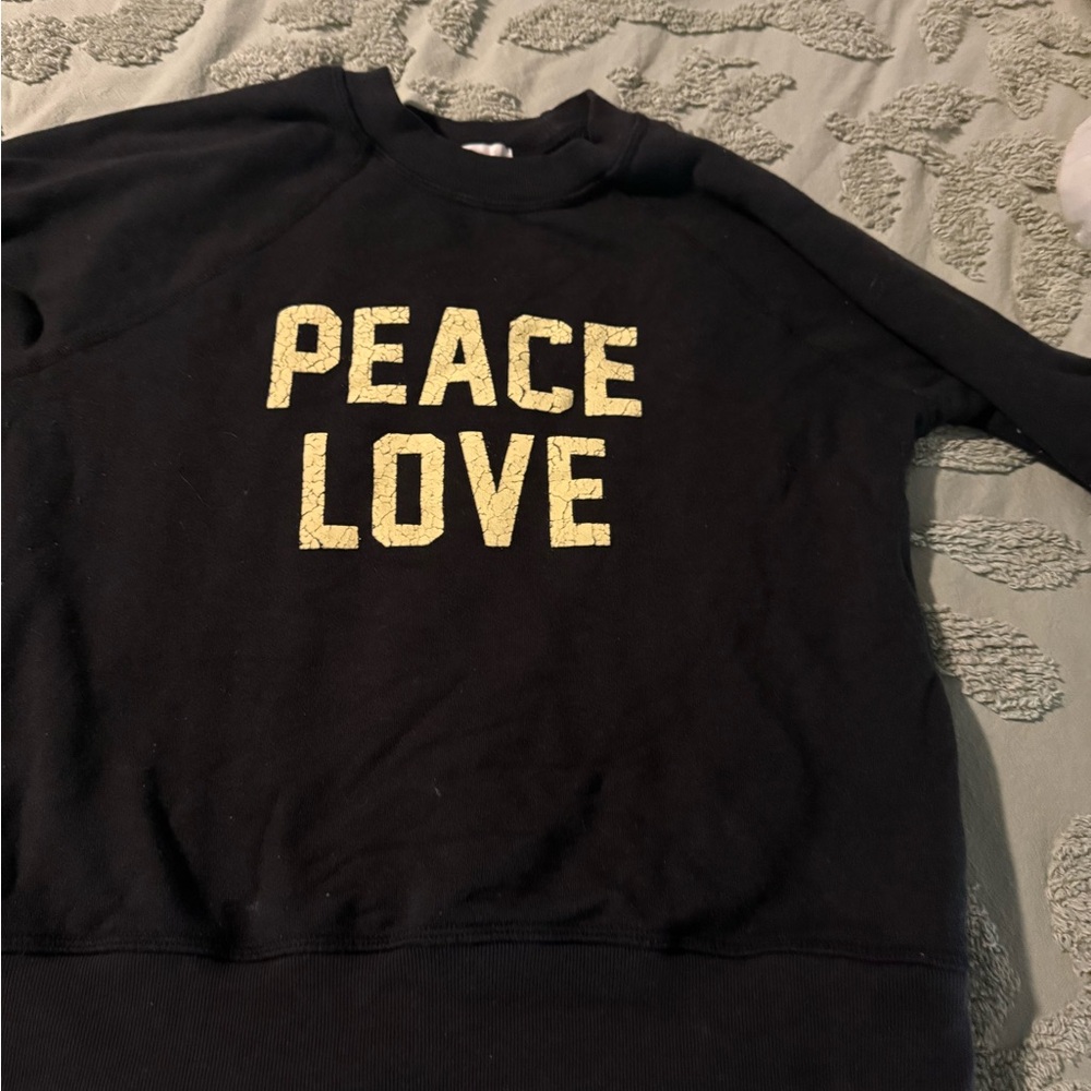 Spiritual Gangster Black Peace Love Sweat Shirt